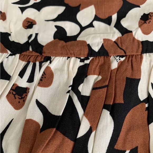 Easel Coffee Print Loose Fitting Dress (L) - Picture 15 of 16